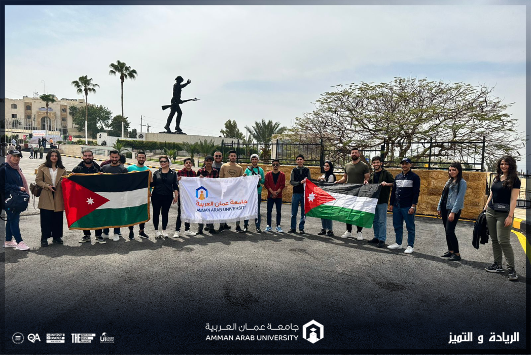 طلبة عمان العربية في زيارة لصرح شهداء معركة الكرامة