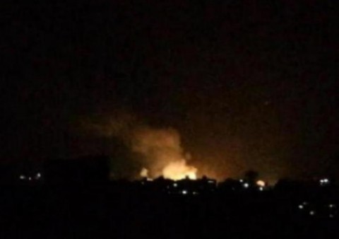 قصف عدواني اسرائيلي على سورية واصابة 5 جنود