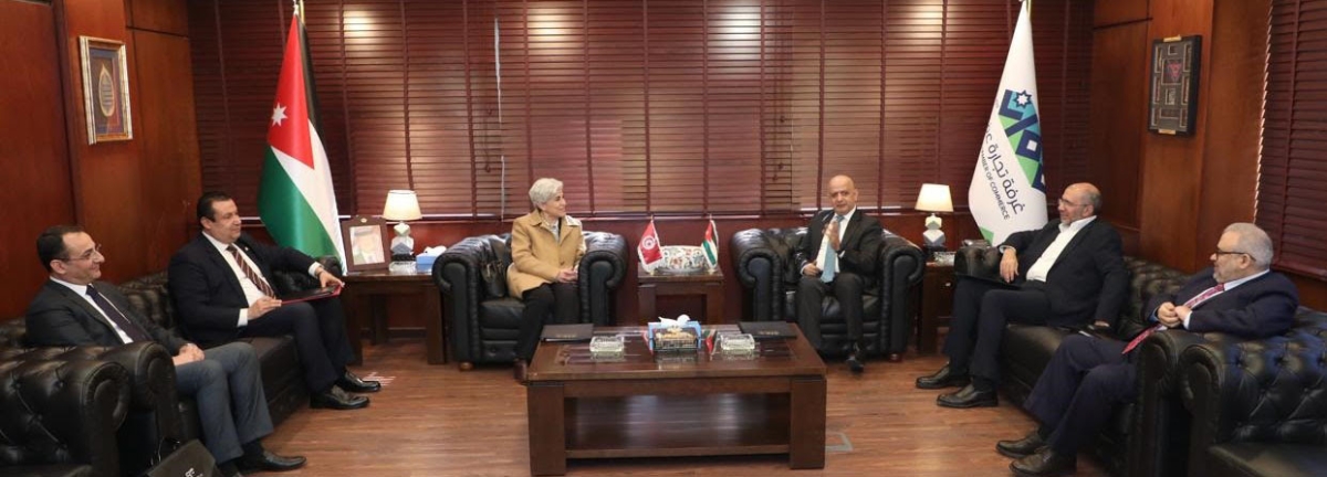 رئيس تجارة عمان يدعو للنهوض بعلاقات الأردن وتونس التجارية