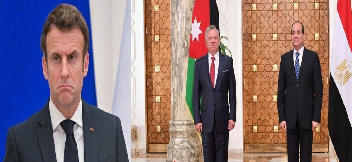 قادة الاردن ومصر وفرنسا: ضرورة وقف إطلاق النار في غزة الآن