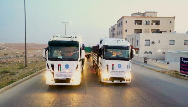 100 شاحنة مساعدات أردنية جديدة لغزة في ثاني أيام العيد