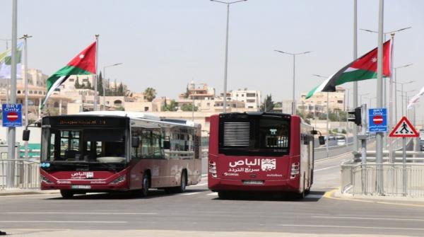 بدء تشغيل مسار الباص السريع بين عمّان والزرقاء الأحد