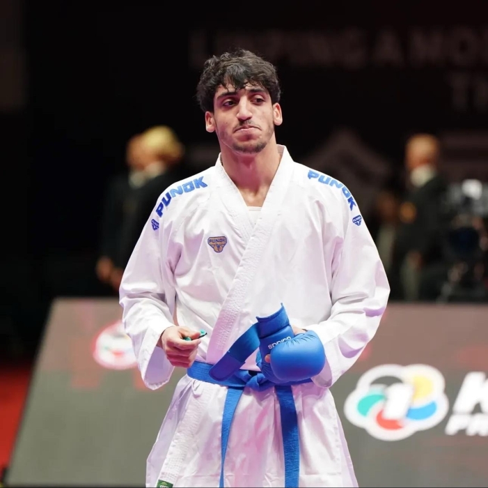 طالب عمان الأهلية الجعفري يفوز بفضية الدوري العالمي الممتاز للكاراتيه في القاهرة