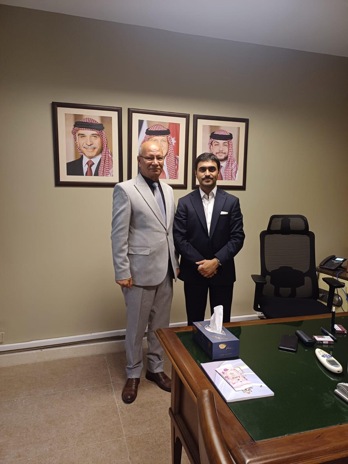 القنصل الأردني في مصر يستقبل أكرم جروان
