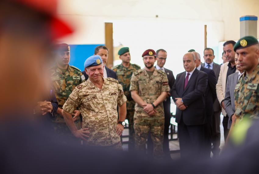 الملك يزور مدرسة حسن خالد أبو الهدى المهنية في الزرقاء