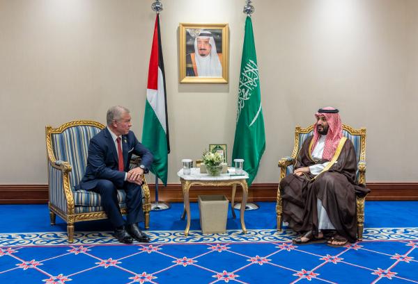 الملك وولي العهد السعودي يبحثان تعزيز العمل المشترك