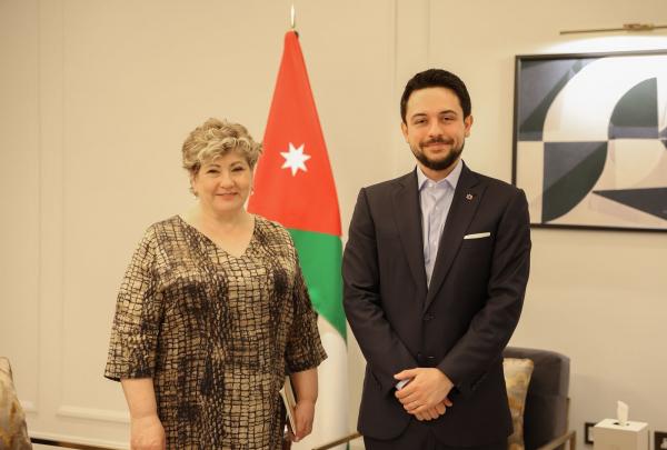 ولي العهد يلتقي رئيسة الشؤون الخارجية في العموم البريطاني