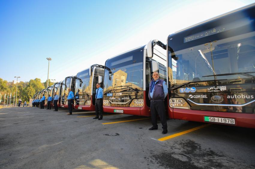 الامانة تطلق حافلات كهربائية للباص السريع بين مجمع رغدان وصويلح