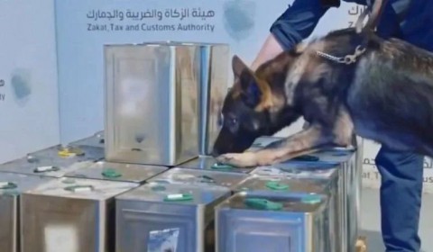 جمارك السعودية: حبوب كبتاجون في شحنة “زيت” أردنية