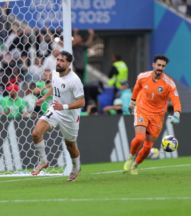 فلسطين تخرج من كاس العرب بخسارة مشرفة امام السعودية