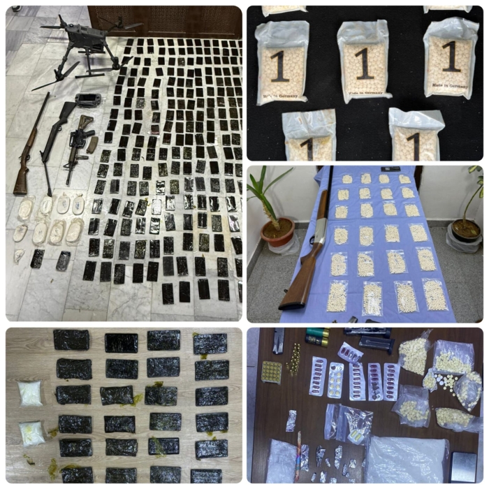 القبض على عصابة إقليمية لتهريب المخدرات وضبط 270 كف حشيش