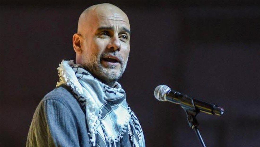 بالكوفية الفلسطينية.. غوارديولا يهاجم الصمت الدولي ويطالب بتحرك حقيقي