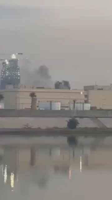 هجوم صاروخي على السفارة الامريكية في بغداد