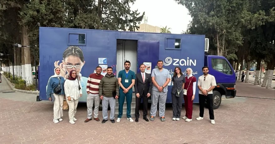 زين والجامعة الأردنية تواصلان تقديم الخدمات الصحية للطلبة عبر عيادة زين المجانية المتنقلة