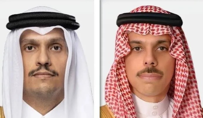 تنسيق سعودي قطري رفيع لتعزيز استقرار المنطقة