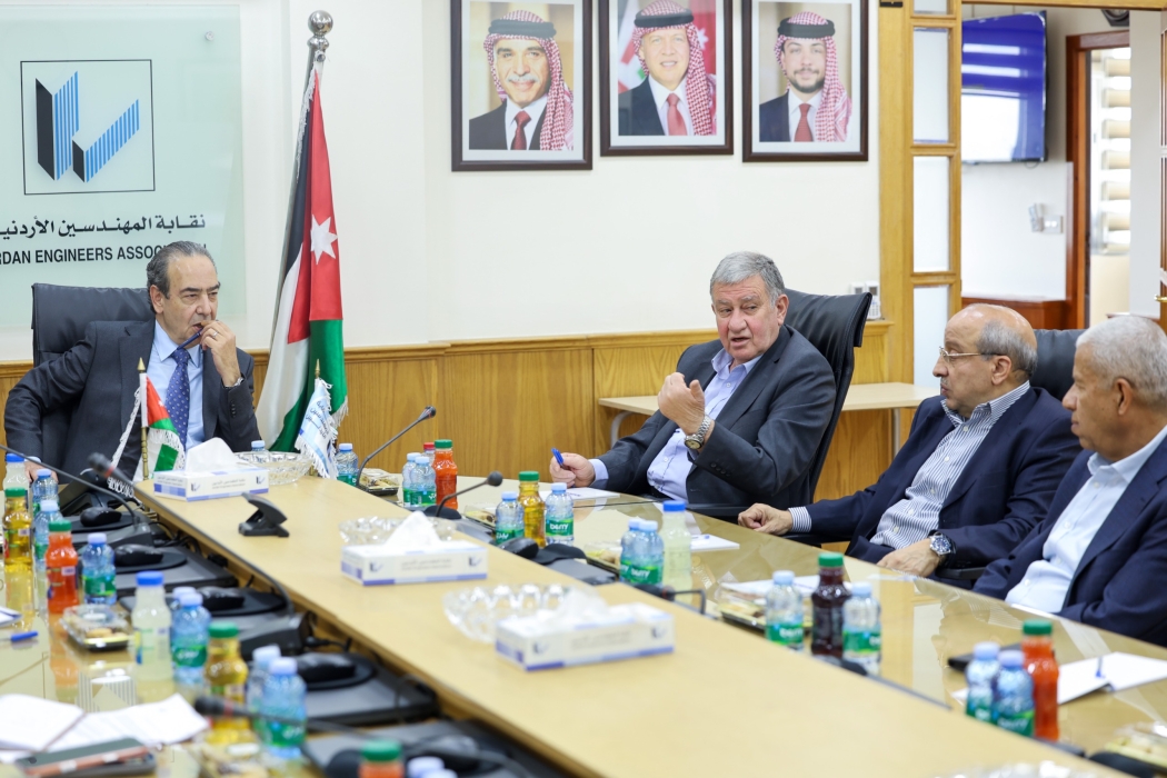 نقيب المهندسين يستقبل رئيس واعضاء جمعية الخرسانة الاردنية