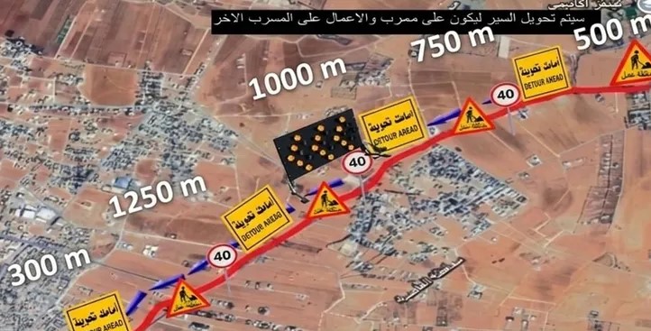 الأشغال تباشر صيانة طريق مادباأم العمد ضمن مشاريع صيانة طرق في إقليم الوسط
