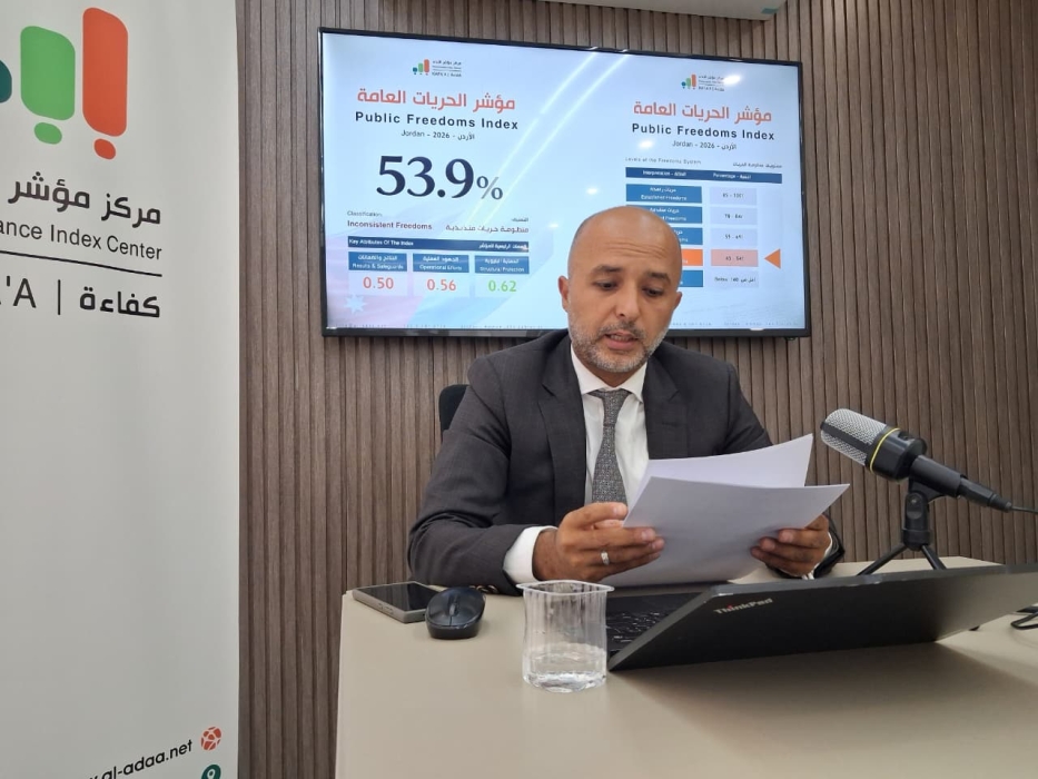 الأردن يسجل 53.9 بالحريات العامة: النص متقدم والتطبيق متأخر